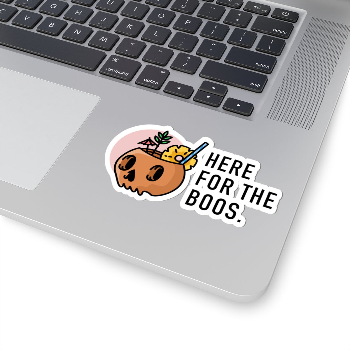 Halloween 'Here for the Boos' Kiss-Cut Sticker