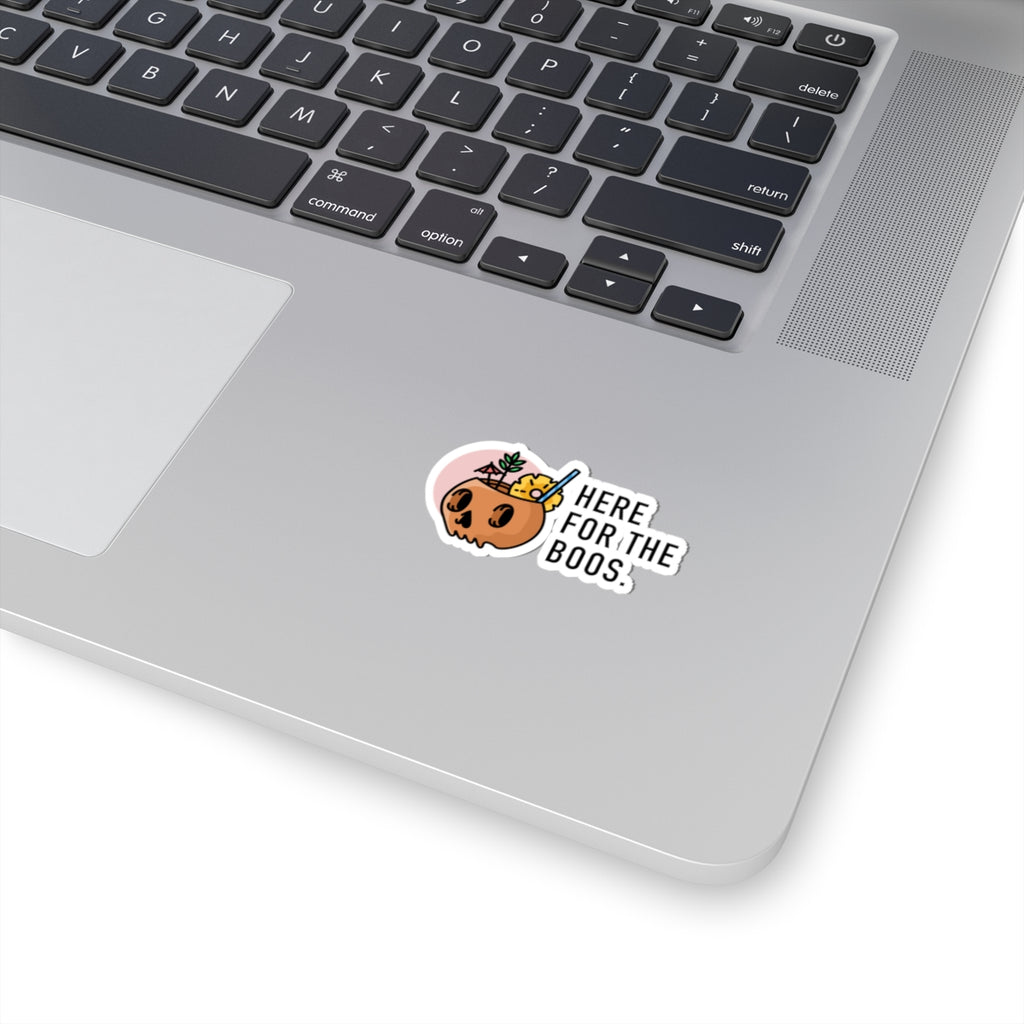 Halloween 'Here for the Boos' Kiss-Cut Sticker