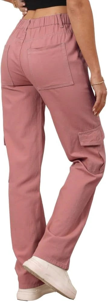 High Waisted Cargo Pants