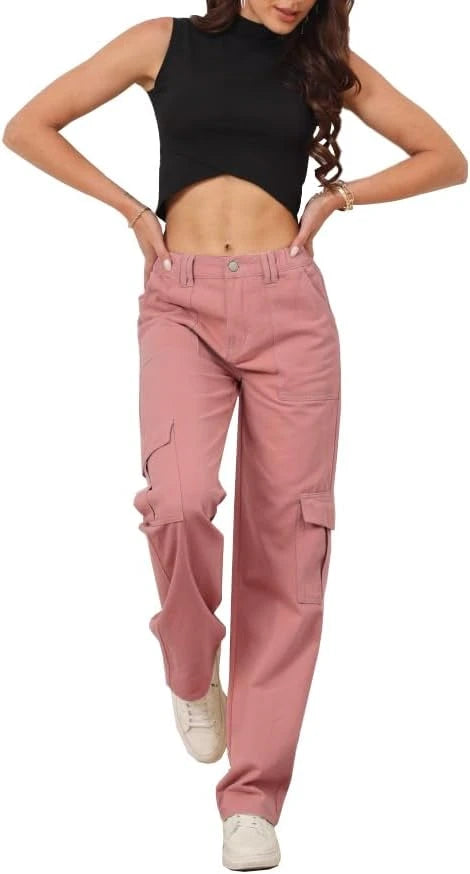 High Waisted Cargo Pants