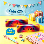 Rainbow Butter Squishy Toy Set