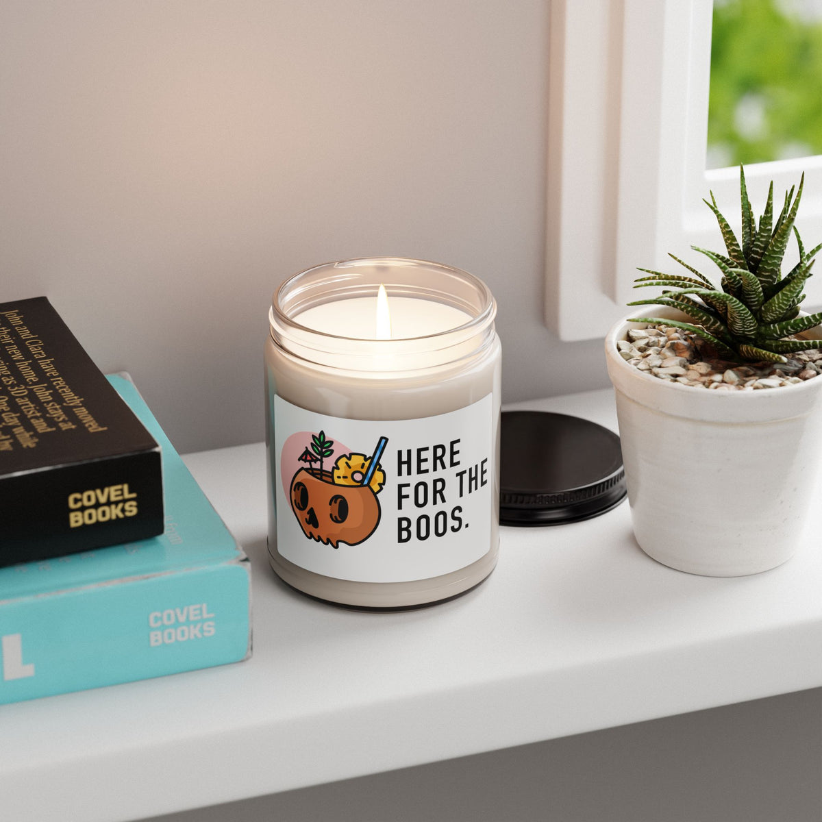 Here for the Boos Halloween Soy Candle — 9oz Scented Jar