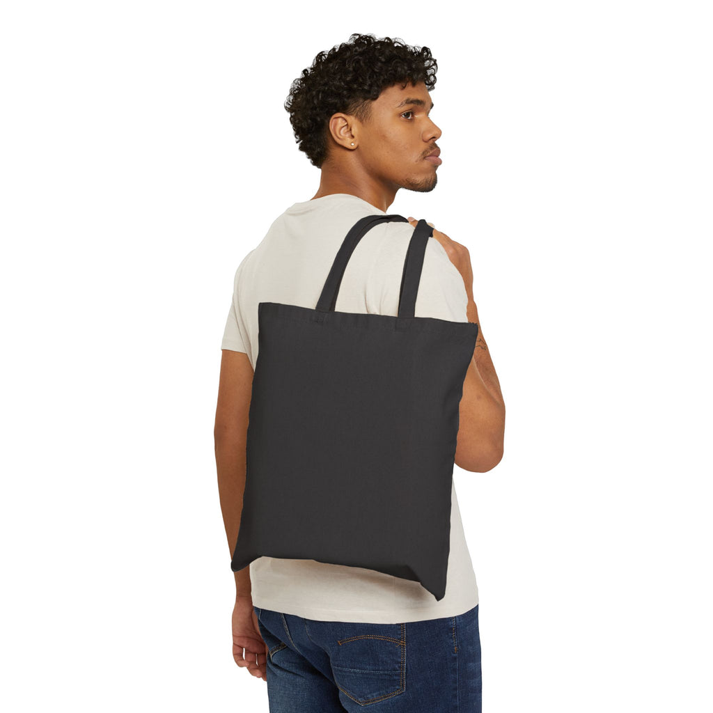 Halloween Pumpkin Tote - "Here For The Boos" Cotton Canvas Bag