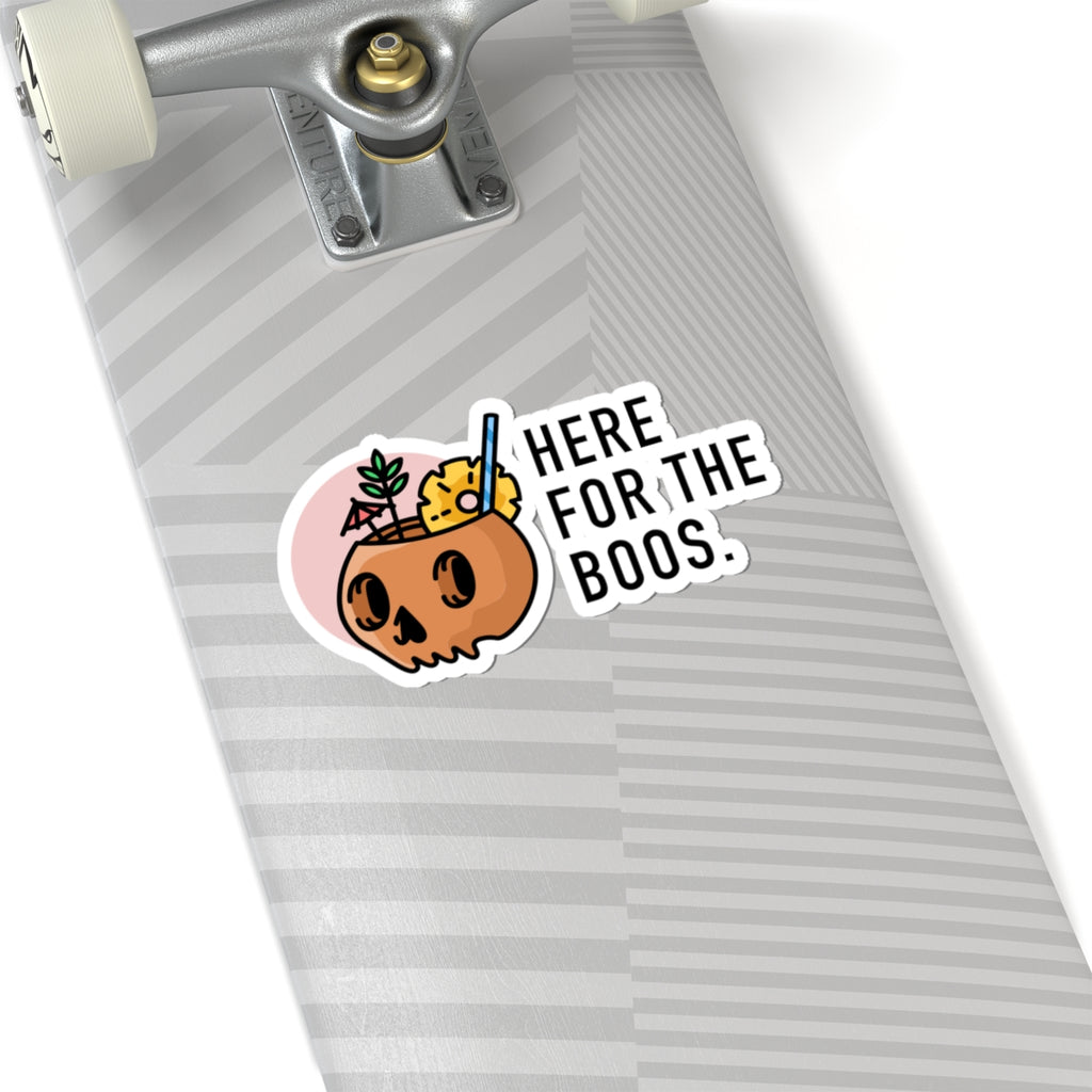 Halloween 'Here for the Boos' Kiss-Cut Sticker