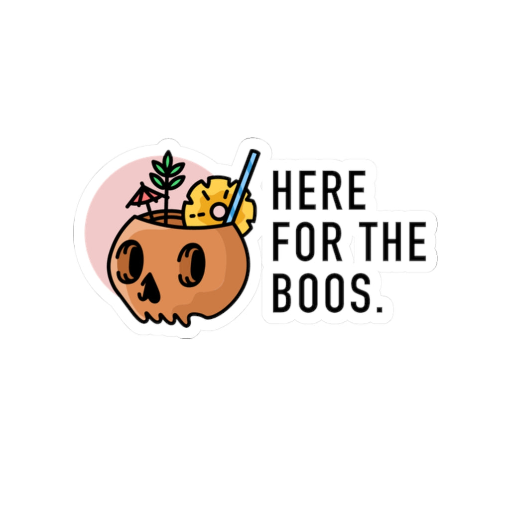 Halloween 'Here for the Boos' Kiss-Cut Sticker